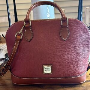 Dooney & Bourke Zip Zip Pebble Grain Satchel Handbag EUC